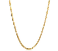 10k Yellow Gold Classic Solid Miami Cuban Chain (3.20 mm)