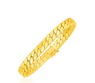 14k Yellow Gold 8 inch Mens Curb Chain Bracelet (8.00 mm)