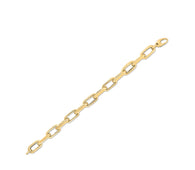 14k Yellow Gold French Cable Link Bracelet  (9.00 mm)