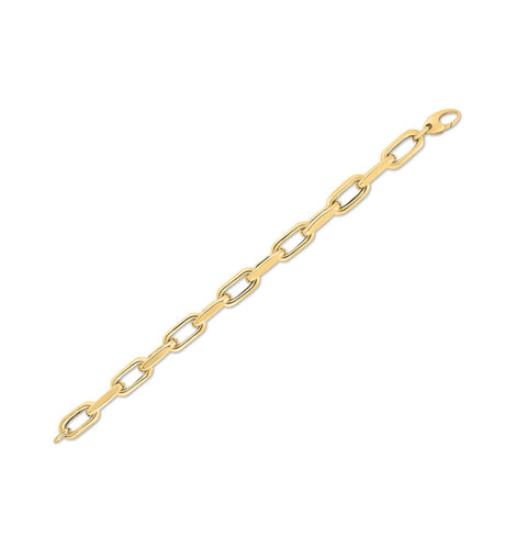 14k Yellow Gold French Cable Link Bracelet  (9.00 mm)