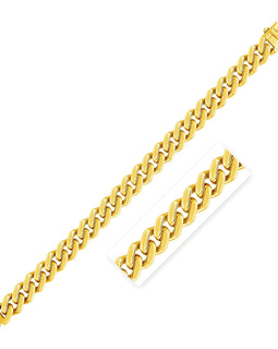 14k Yellow Gold Polished Curb Chain Bracelet (11.50 mm)