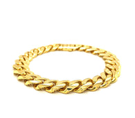 14k Yellow Gold Polished Curb Chain Bracelet (11.50 mm)