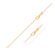 Double Extendable Diamond Cut Cable Chain in Rose Gold (0.87 mm)