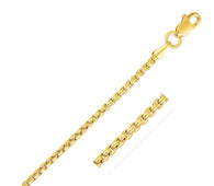 14k Yellow Gold Solid Round Box Chain (1.60 mm)