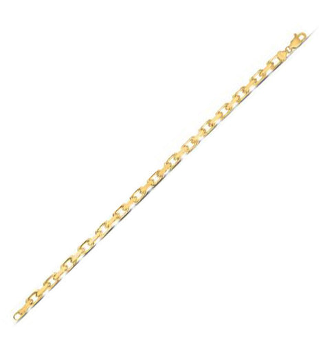 14k Yellow Gold French Cable Link Chain (4.80 mm)