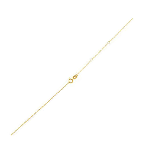 Adjustable Cable Chain in 14k Yellow Gold (1.0mm)