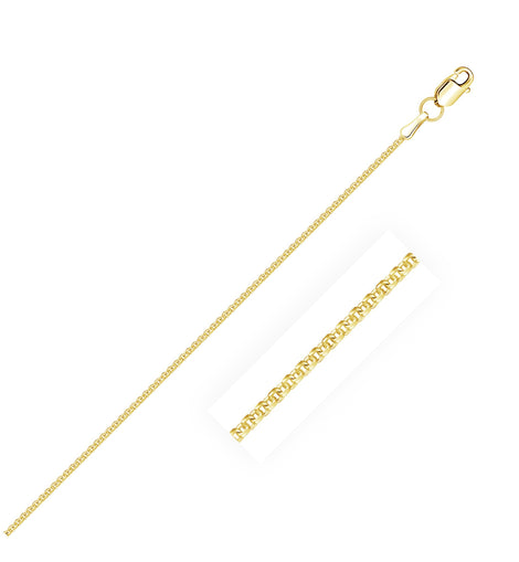 14k Yellow Gold Forsantina Lite Cable Link Chain 1.5mm