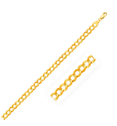 3.2mm 10k Yellow Gold Curb Chain