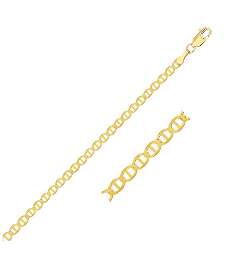2.3mm 10k Yellow Gold Mariner Link Chain