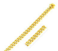 14k Yellow Gold Semi Solid Miami Cuban Chain (9.0mm)