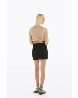 Color-block Mini Skirt - Skirt