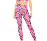 Electric Yoga Pink Snake Skin Set (Sports Bra and Leggings) 