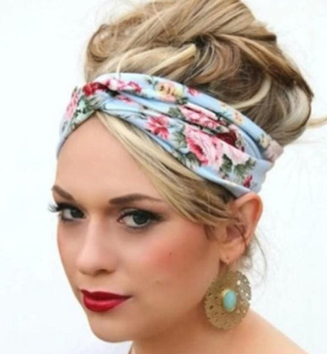 Jersey Knit Print Headwraps - Hair Wrap