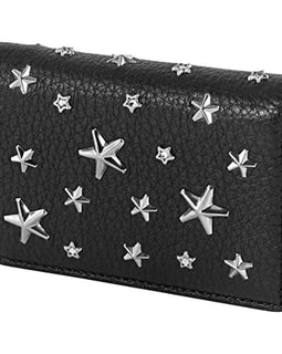 Jimmy Choo Ladies Jaxi Leather Bi-Fold Wallet with Stars- 