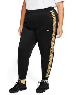 Nike Metallic Logo Joggers (Plus Size) - Black Gold / 1X - 
