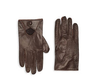 Portolano Button-Cuff Leather Gloves - Gloves
