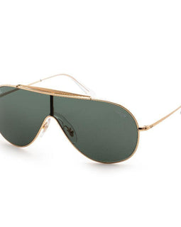 Ray-Ban Men’s Gold Aviator Sunglasses - Sunglasses